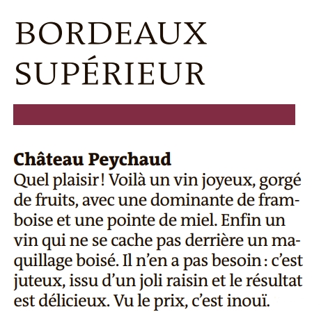 chateau Peychaud le Monde